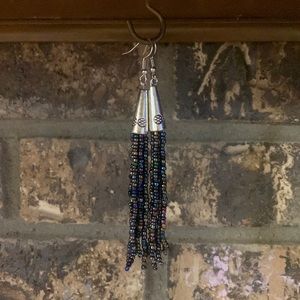 Handmade fringe earrings.